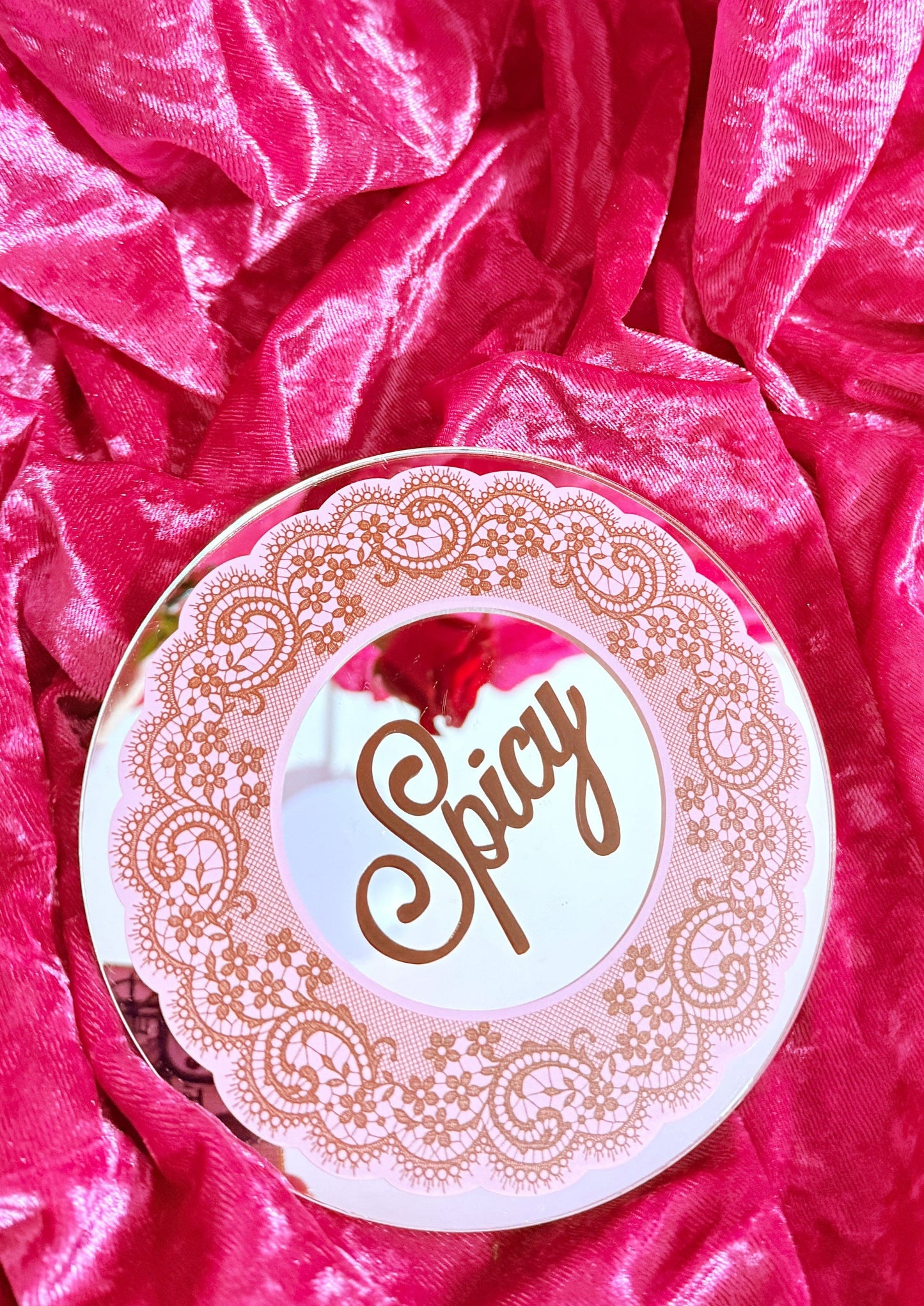 Spicy Lace Mini Mirror