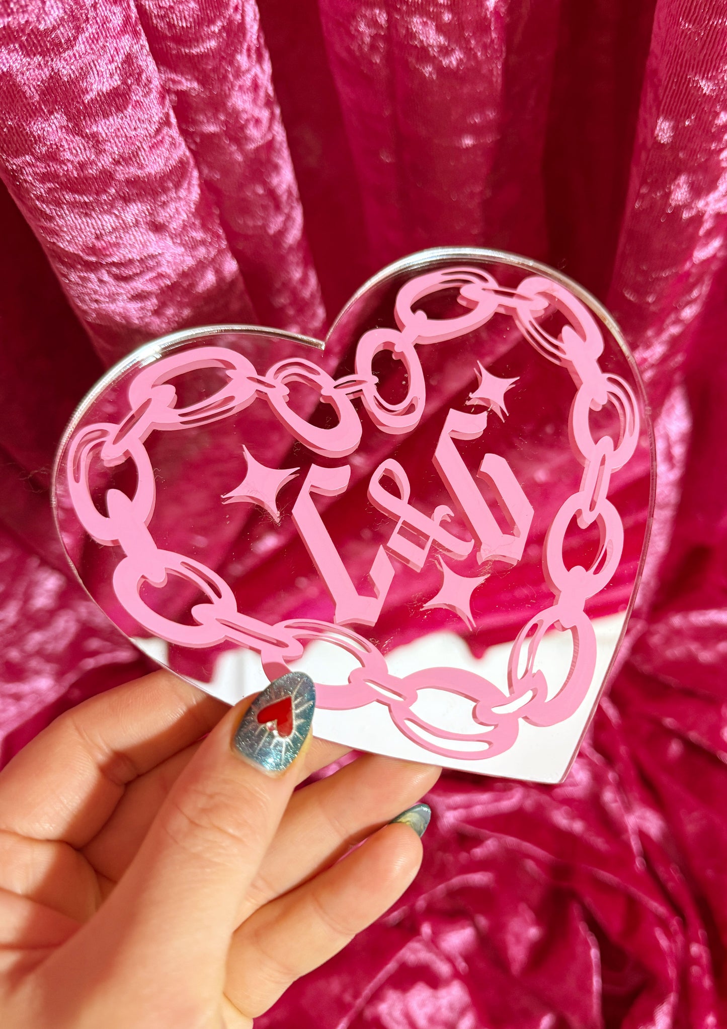 Chains Of Love Heart - Custom Initials