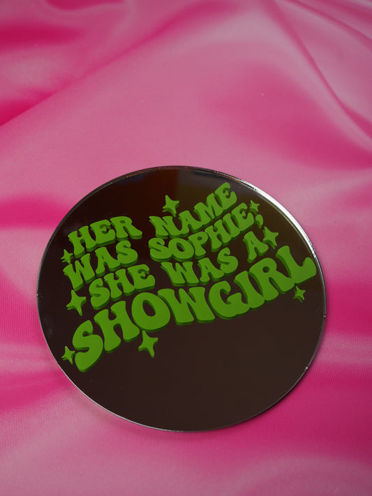 Sample Sale Mini Mirror - Green Her Name Was Sophie, She Was A Showgirl