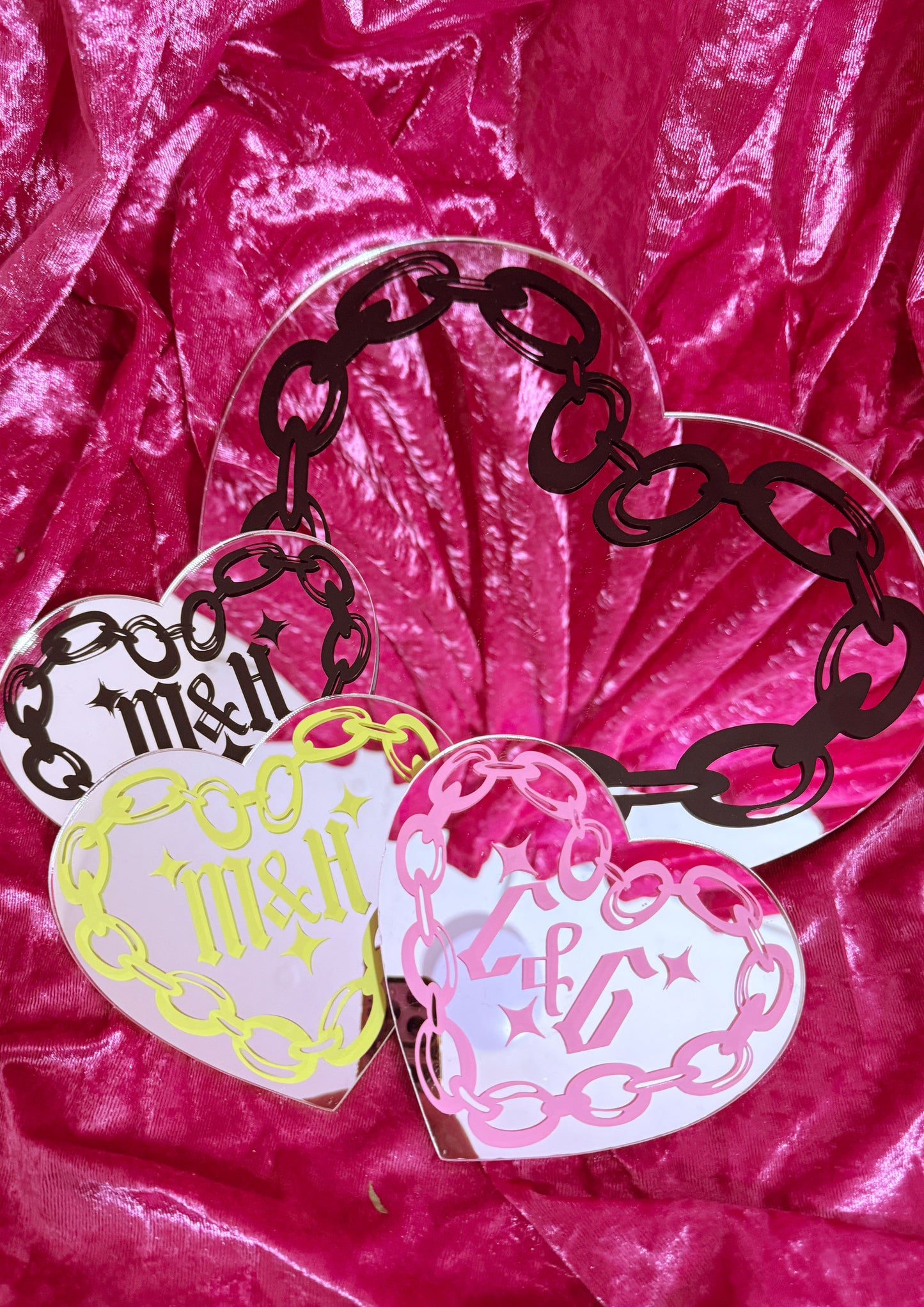 Chains Of Love Heart - Custom Initials