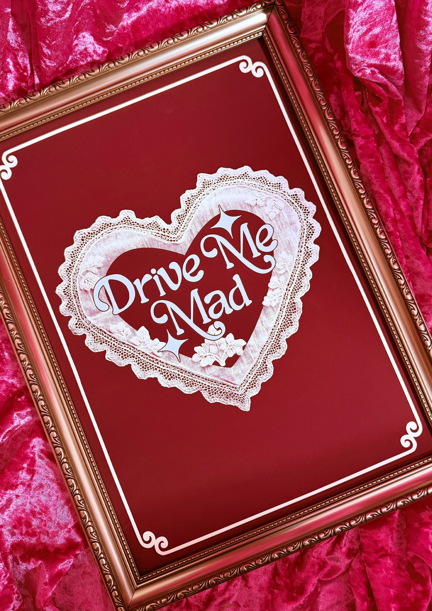 Drive Me Mad Wall Print