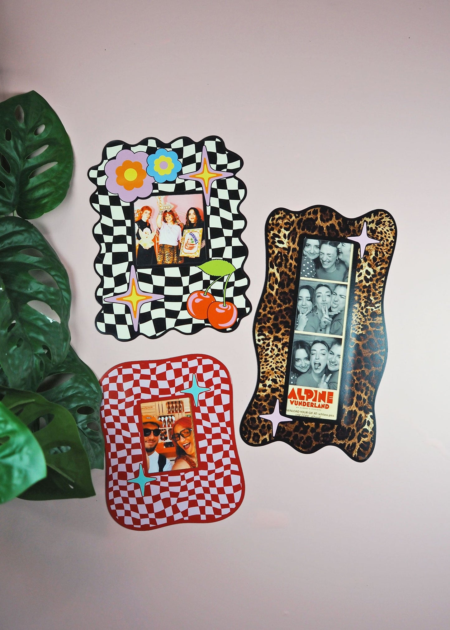 Photo Booth Strip Magnetic Frame - Leopard Print  - WS