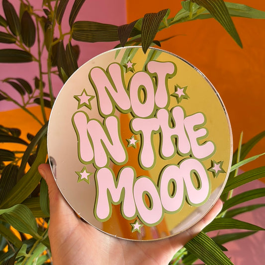 Not in the mood - pink & green
