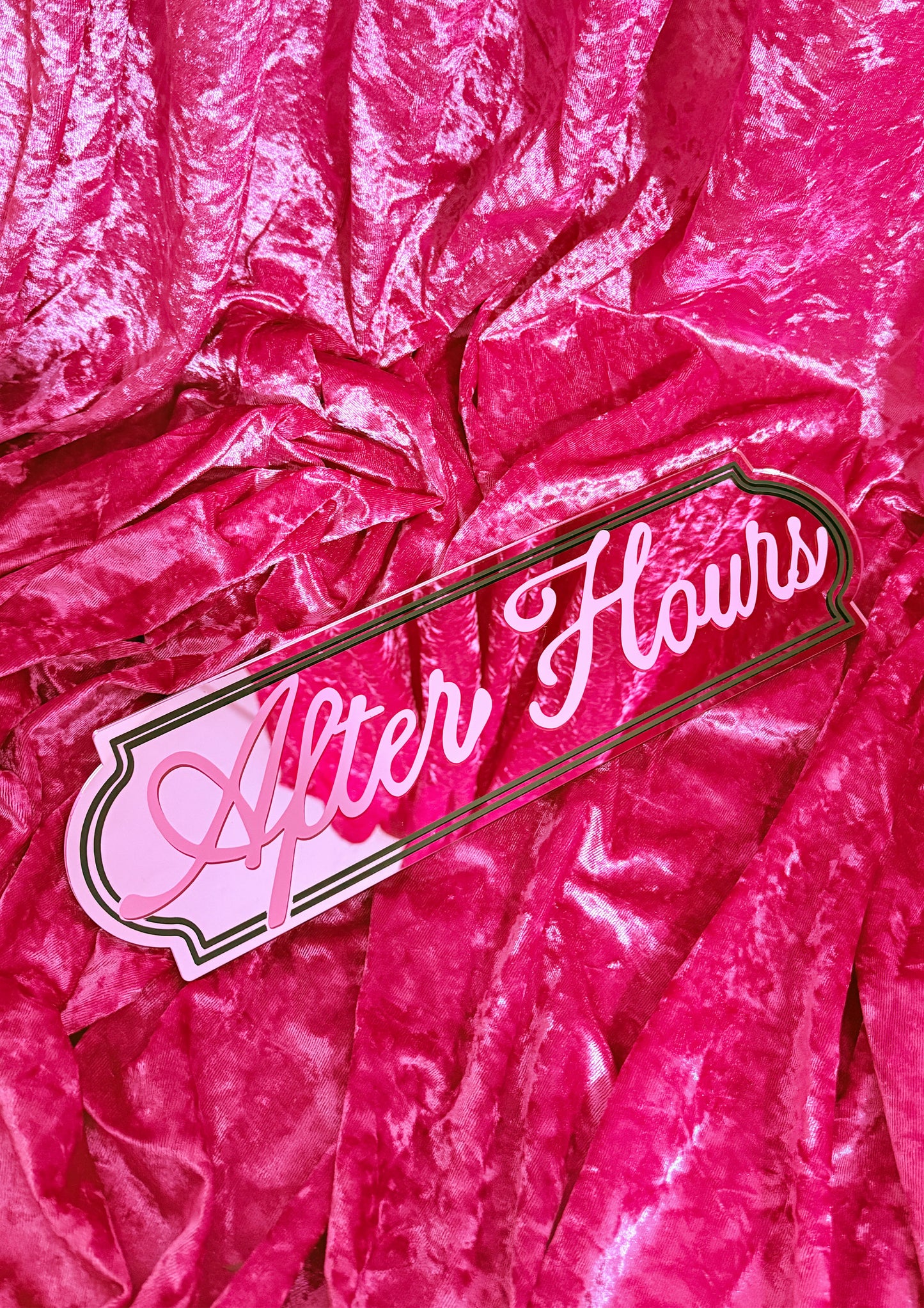 After Hours Mirror Sign