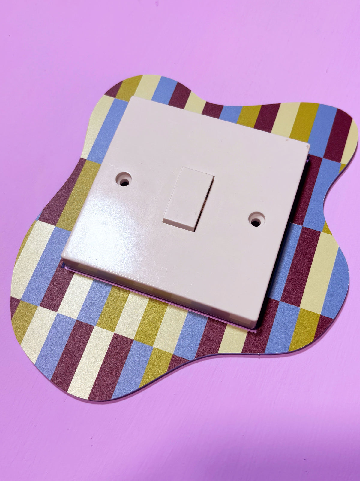 Summer Moss Patchwork Light Switch Cover
