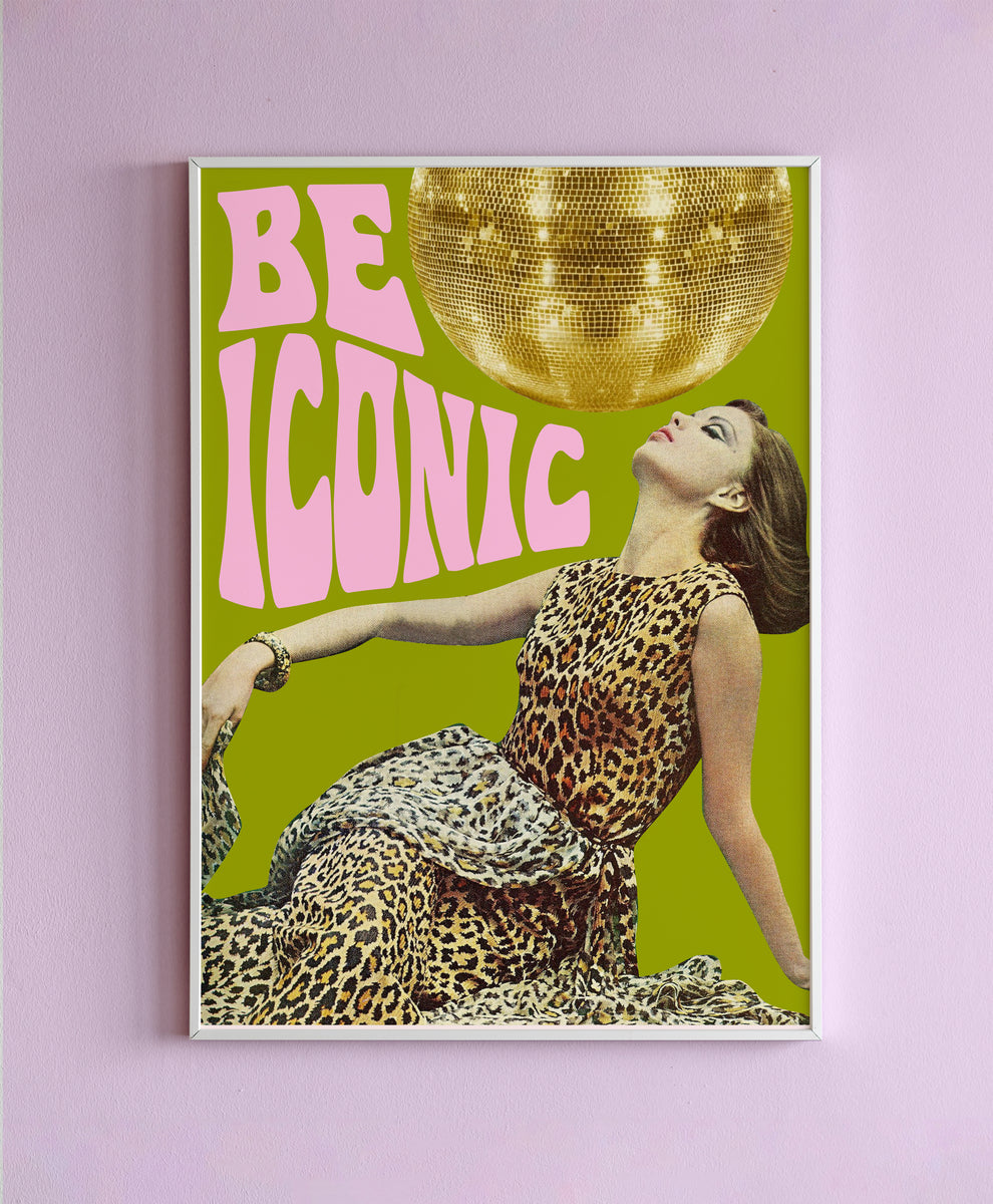 Be Iconic Collage Wall Print – PrintedWeird