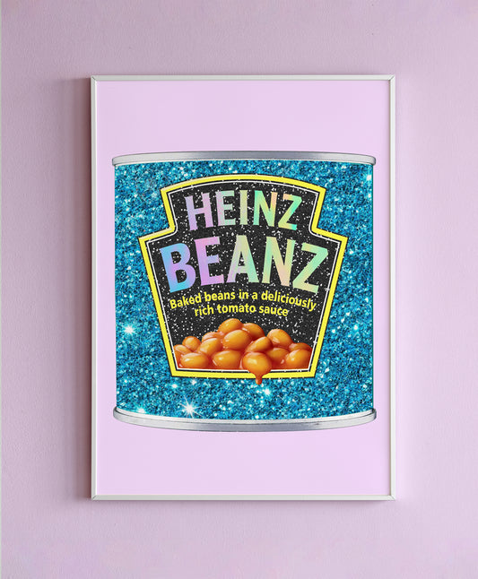 HEINZ BEANZ GLITTER Wall Print