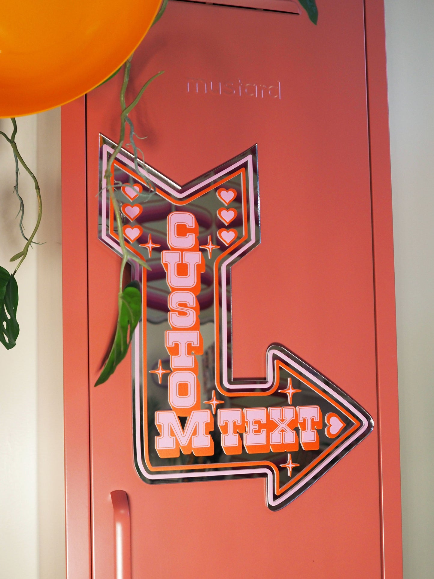 Custom Vegas Arrow Mirror Sign