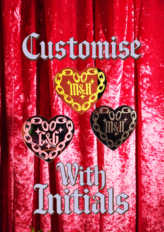 Chains Of Love Heart - Custom Initials