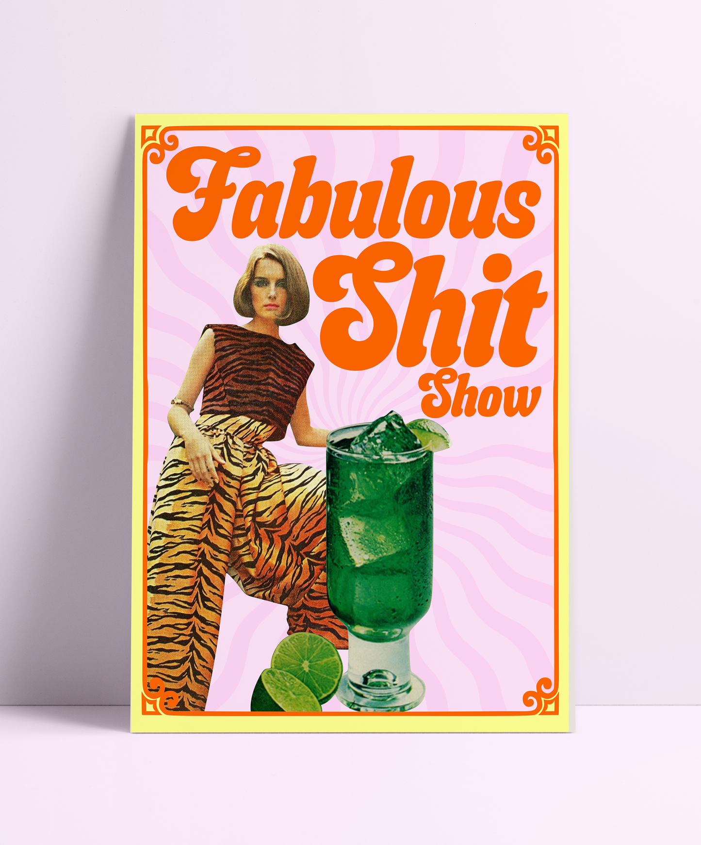 Fabulous Shit Show Collage Wall Print