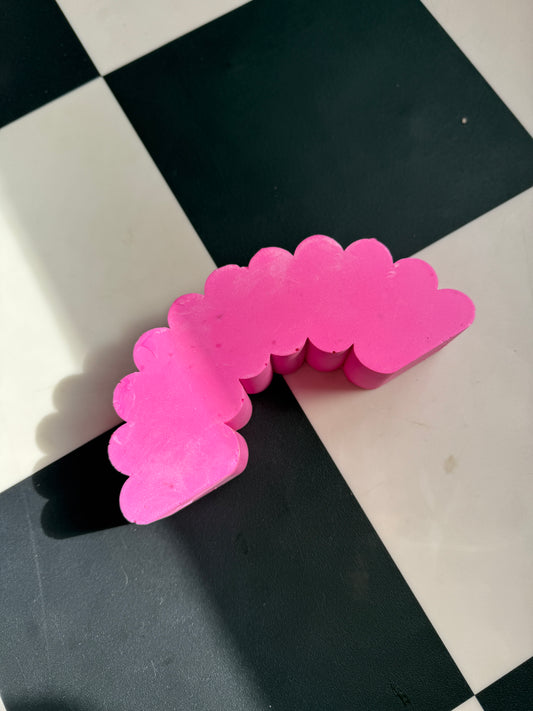 C GRADE Sample Sale - Jesmonite Stand - Wiggle Hot Pink