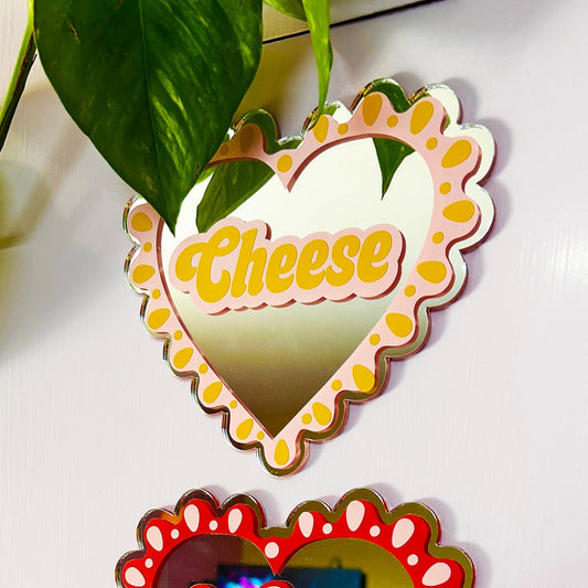 I Heart Cheese Mirror