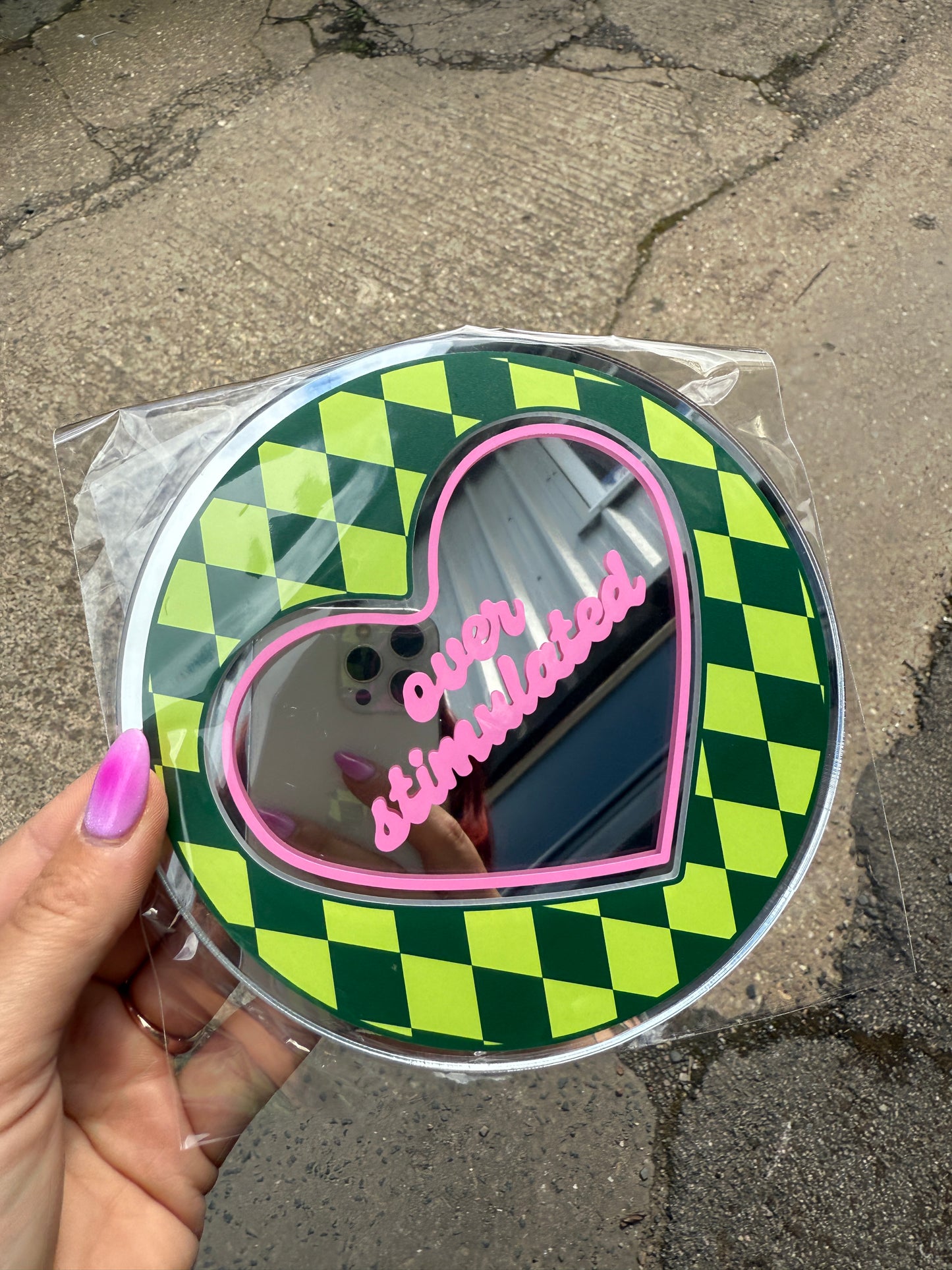 Mini Mirror - Over Stimulated