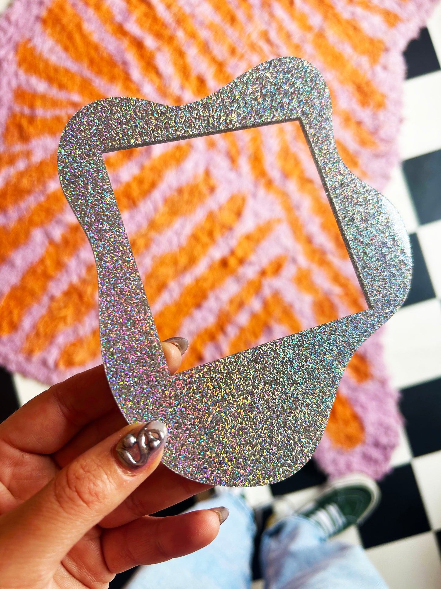 Holographic Glitter Light Switch Cover