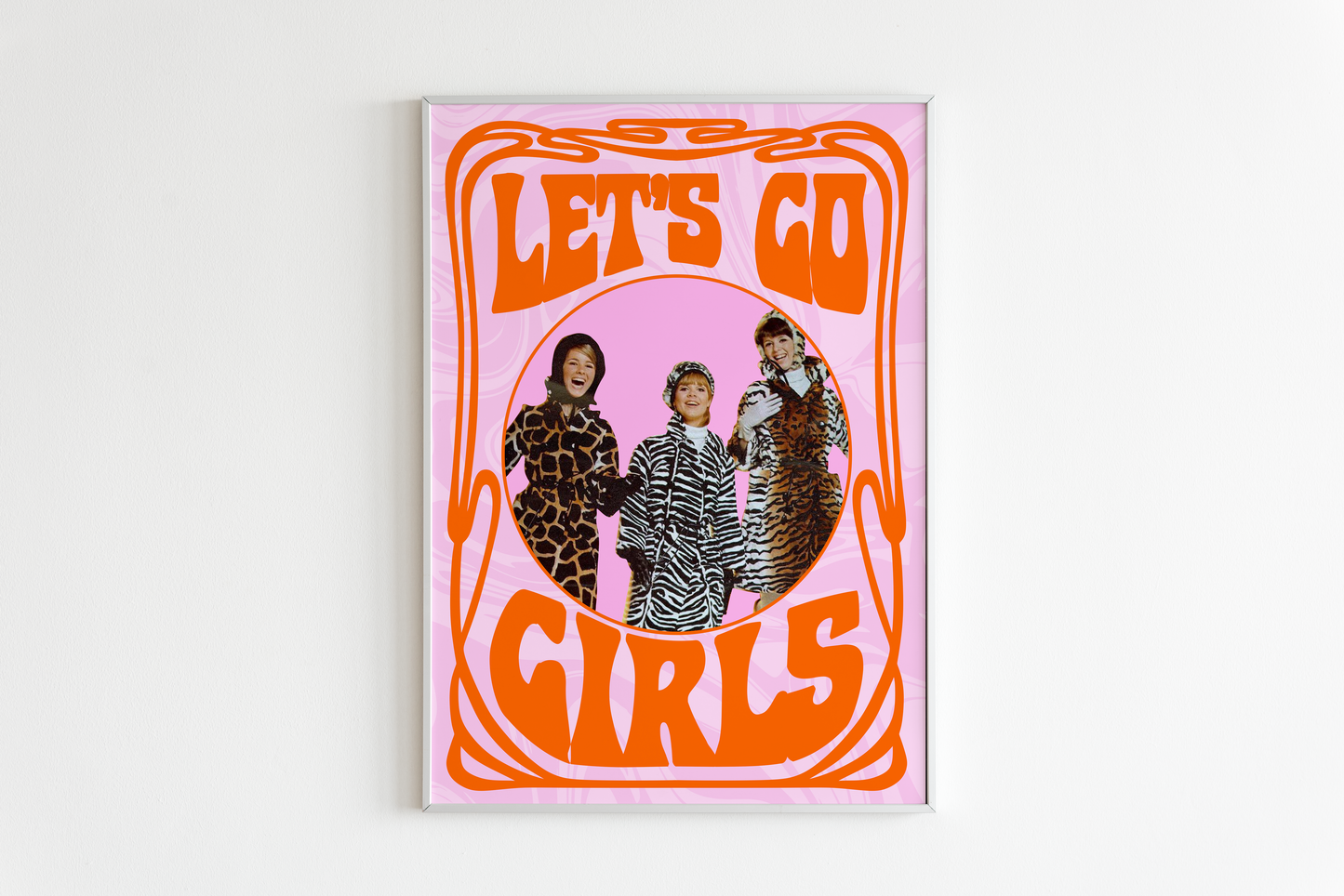 Let's Go Girls Collage Wall Print