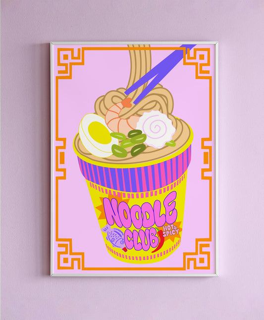 Noodle Club Wall Print