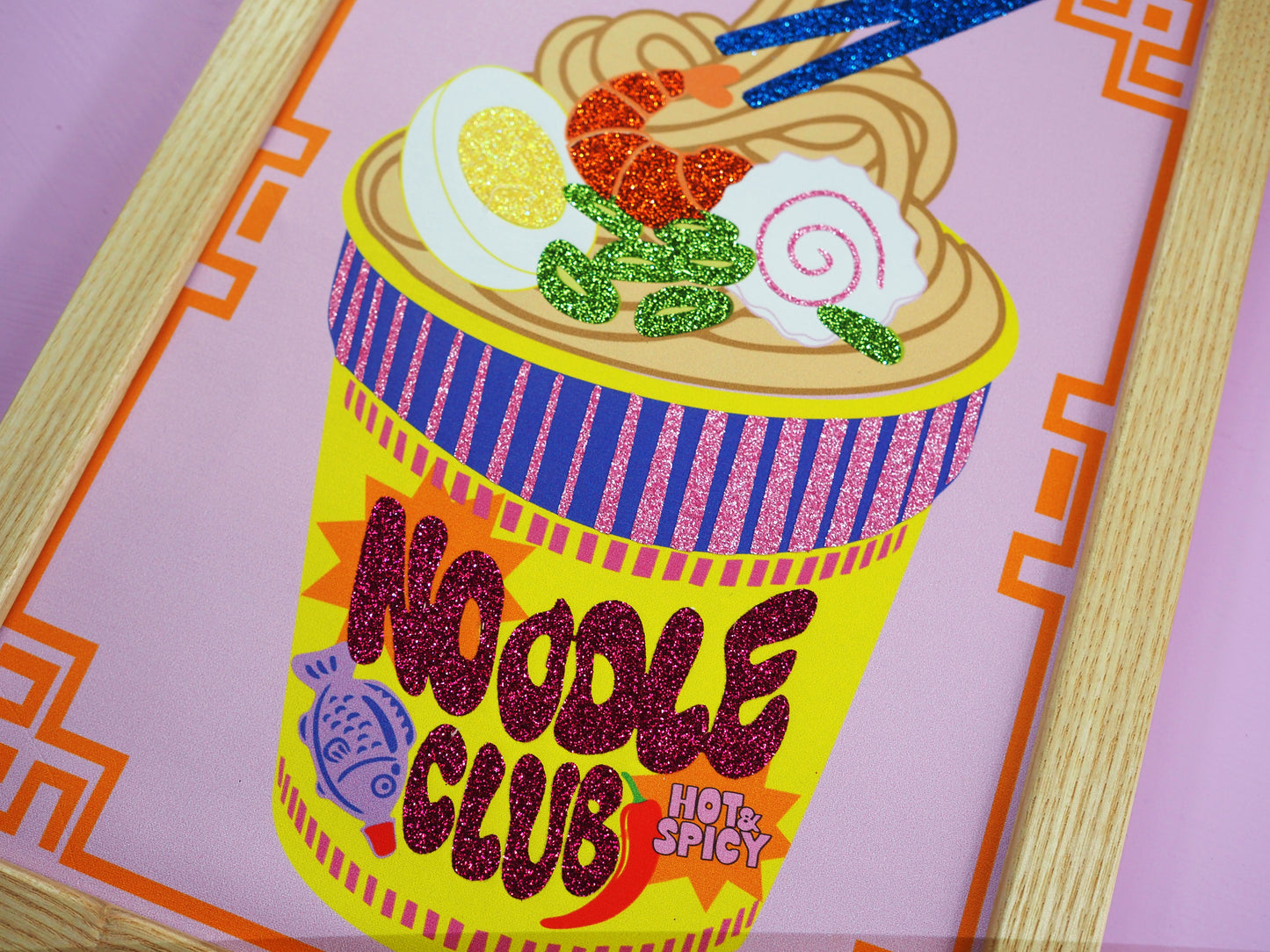 Noodle Club Fabric Print