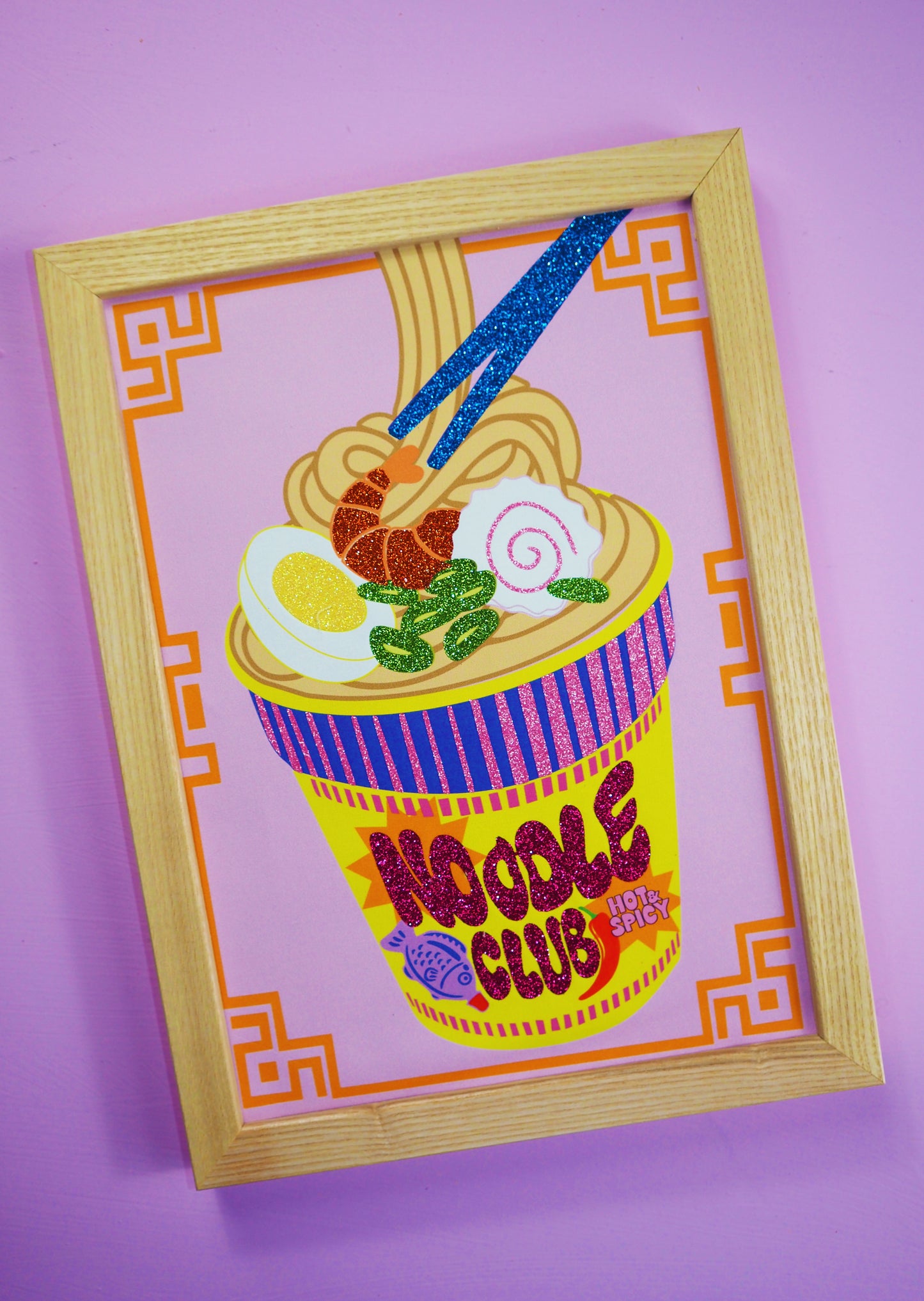 Noodle Club Fabric Print