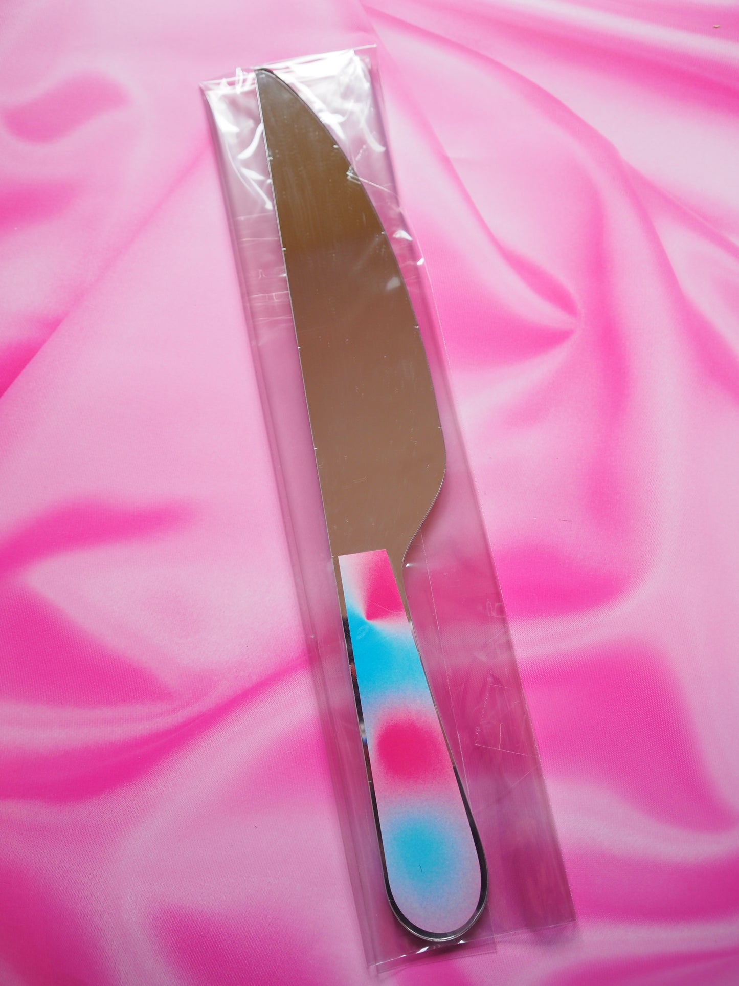 Sample Sale Mirror - Single Knife - Blue & Pink