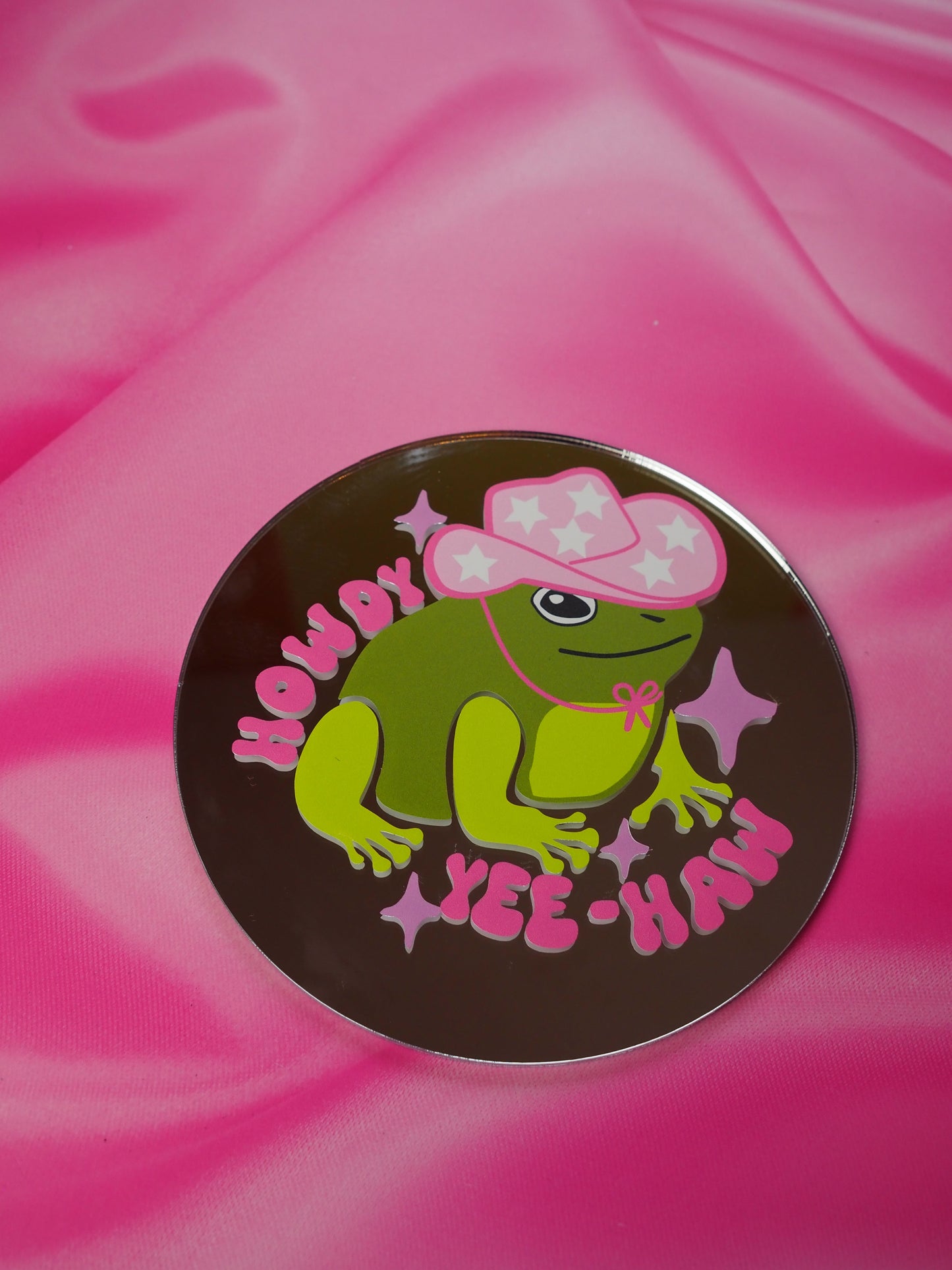 B Grade - Sample Sale Mini Mirror - Cowboy Frog