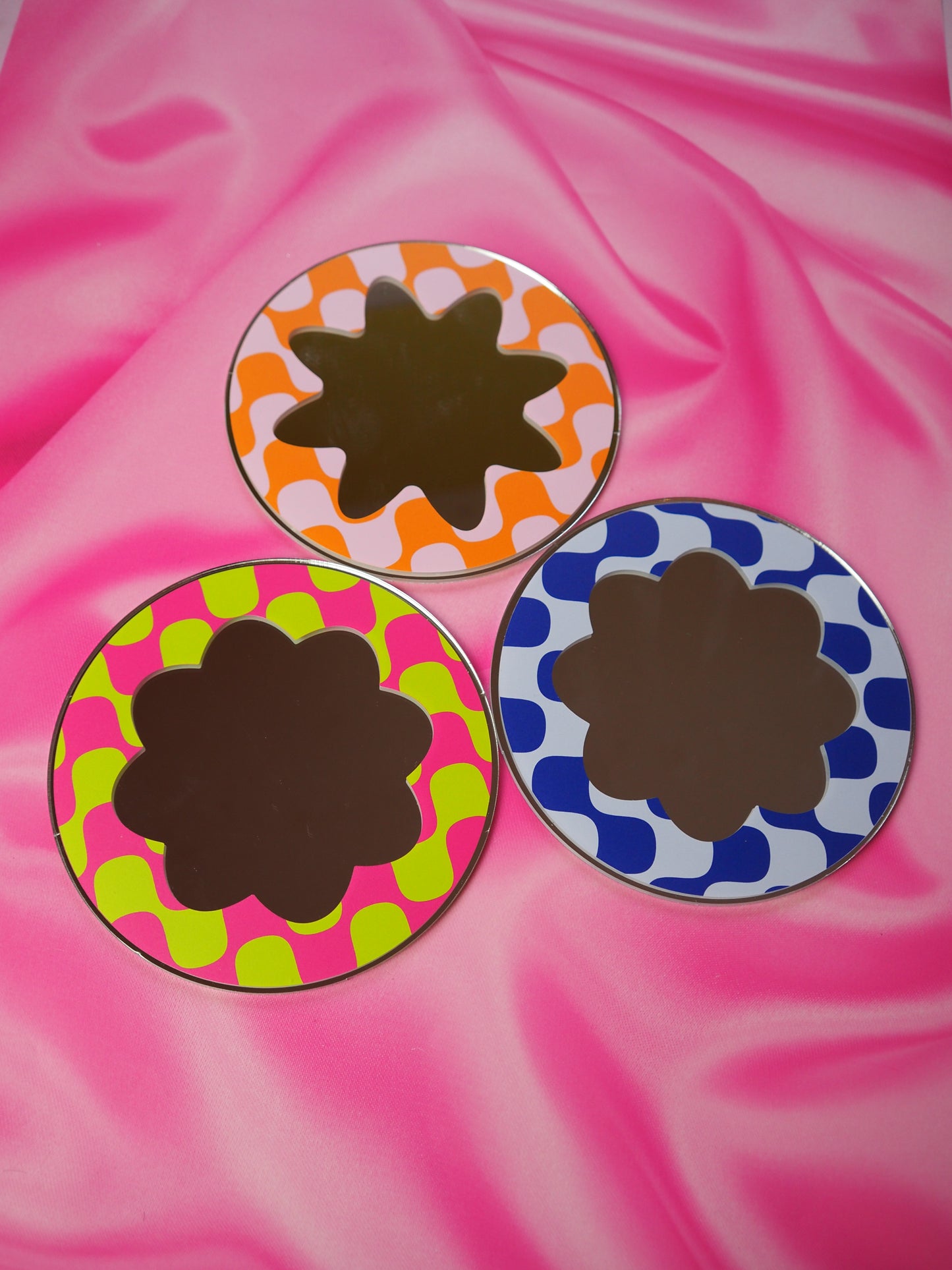 Sample Sale Mini Mirror - Set of 3 - 70s Wavy