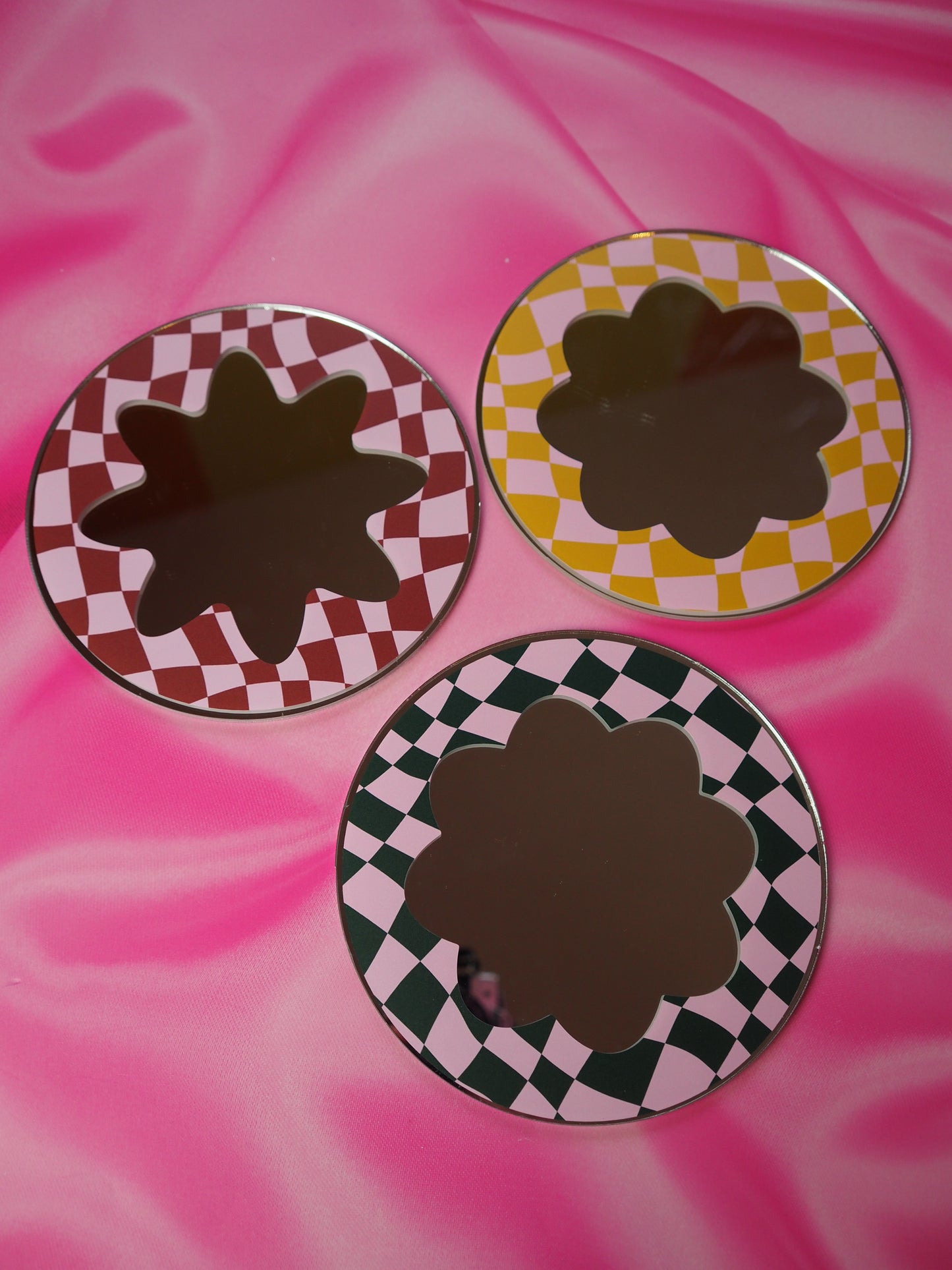 Sample Sale Mini Mirror - Set of 3 - Checkerboard
