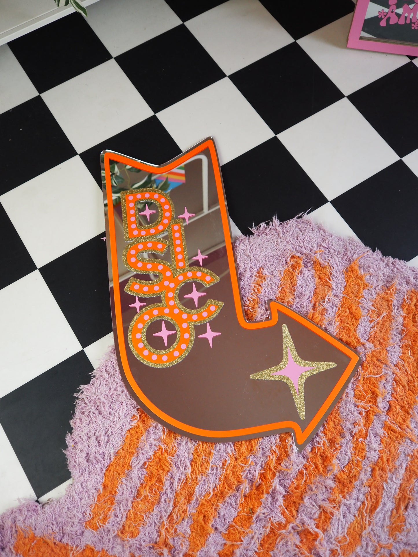 B GRADE - Sample Sale Mirrors -  XL - Disco Motel Arrow