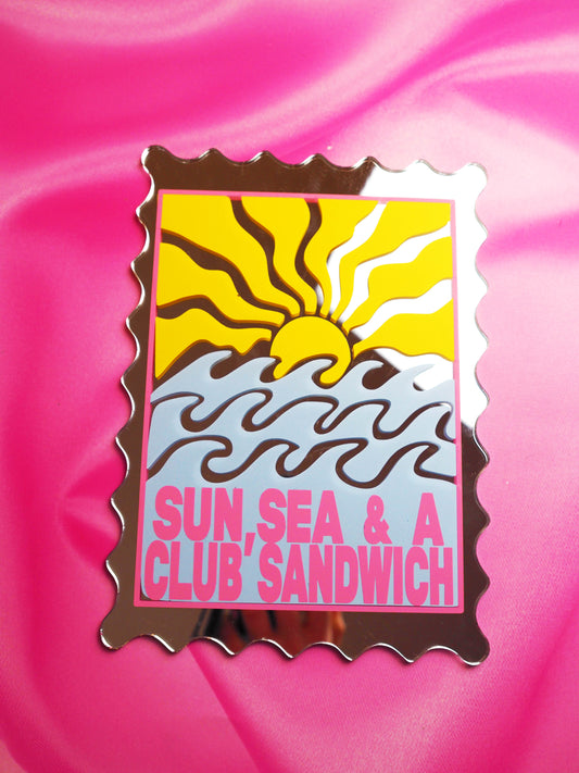 Sample Sale Mirror - A5 Stamp - Sun/Sea/Club Sandwich