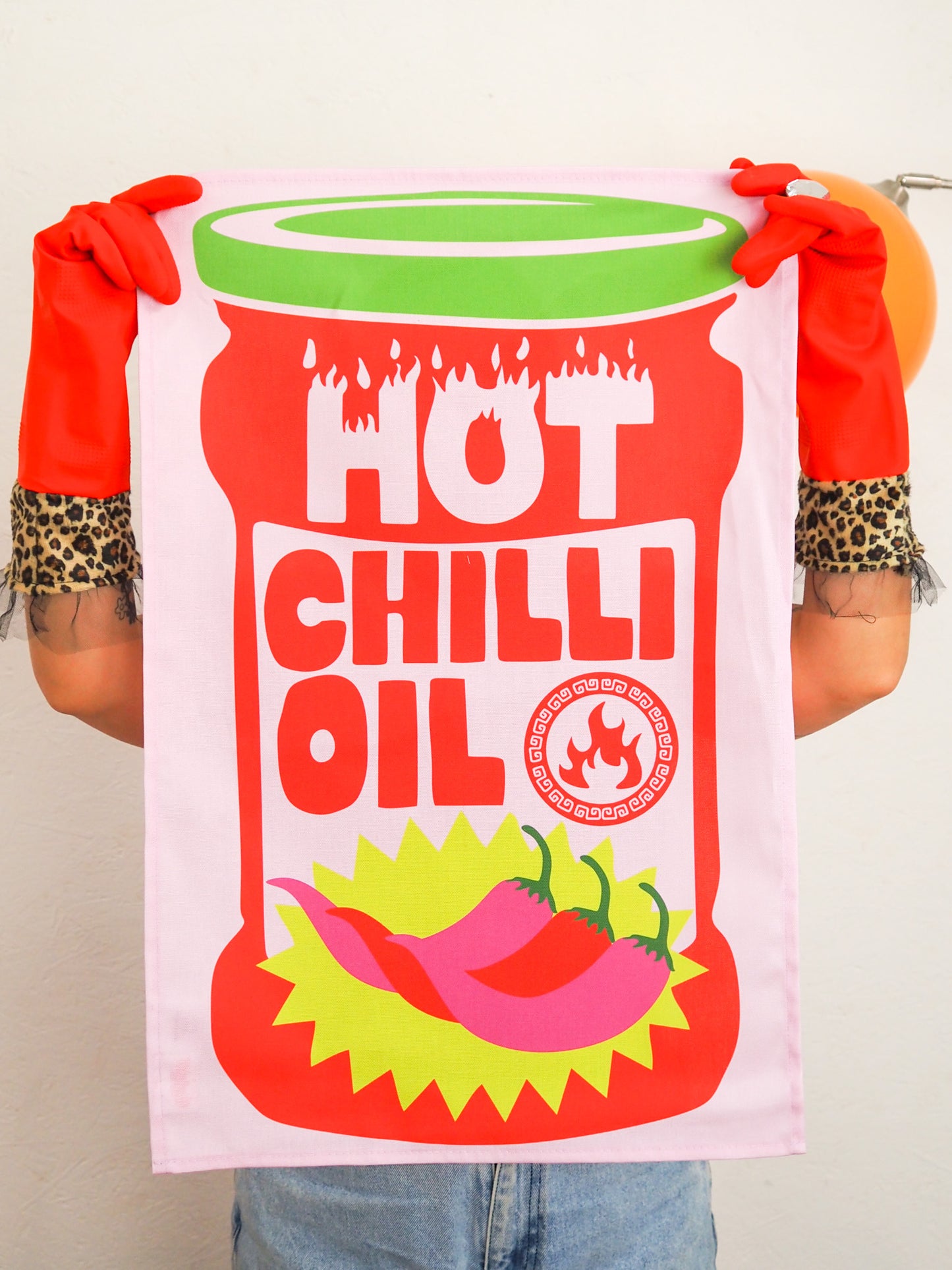 Hot Chilli Oil Tea towel