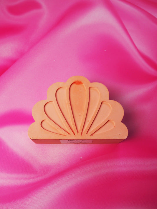 Sample Sale - Jesmonite Stand - Pastel Orange Shell