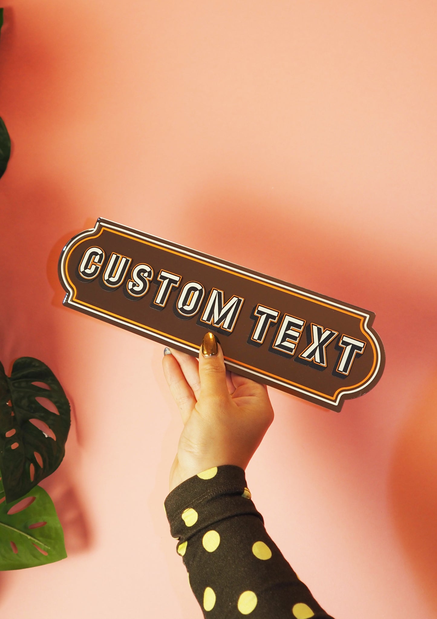 Custom Rectangle Mirror Sign
