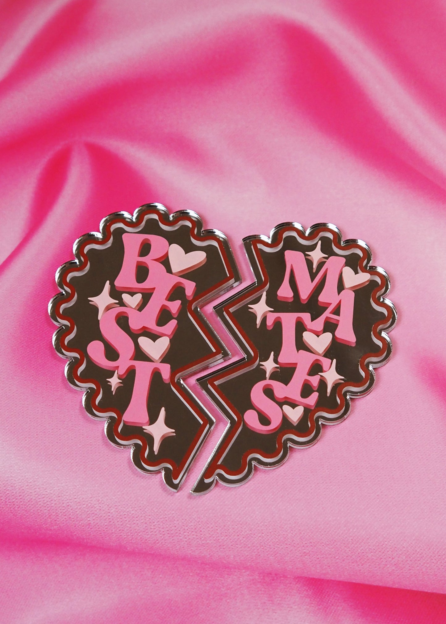 Best Mates Broken Heart Mirror