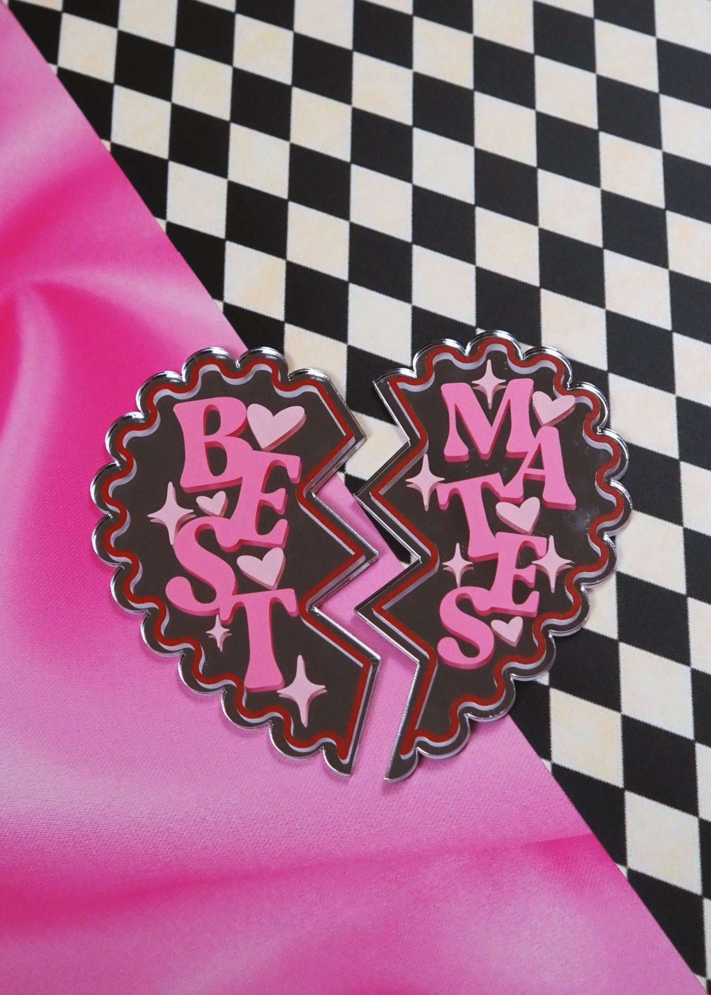 Best Mates Broken Heart Mirror
