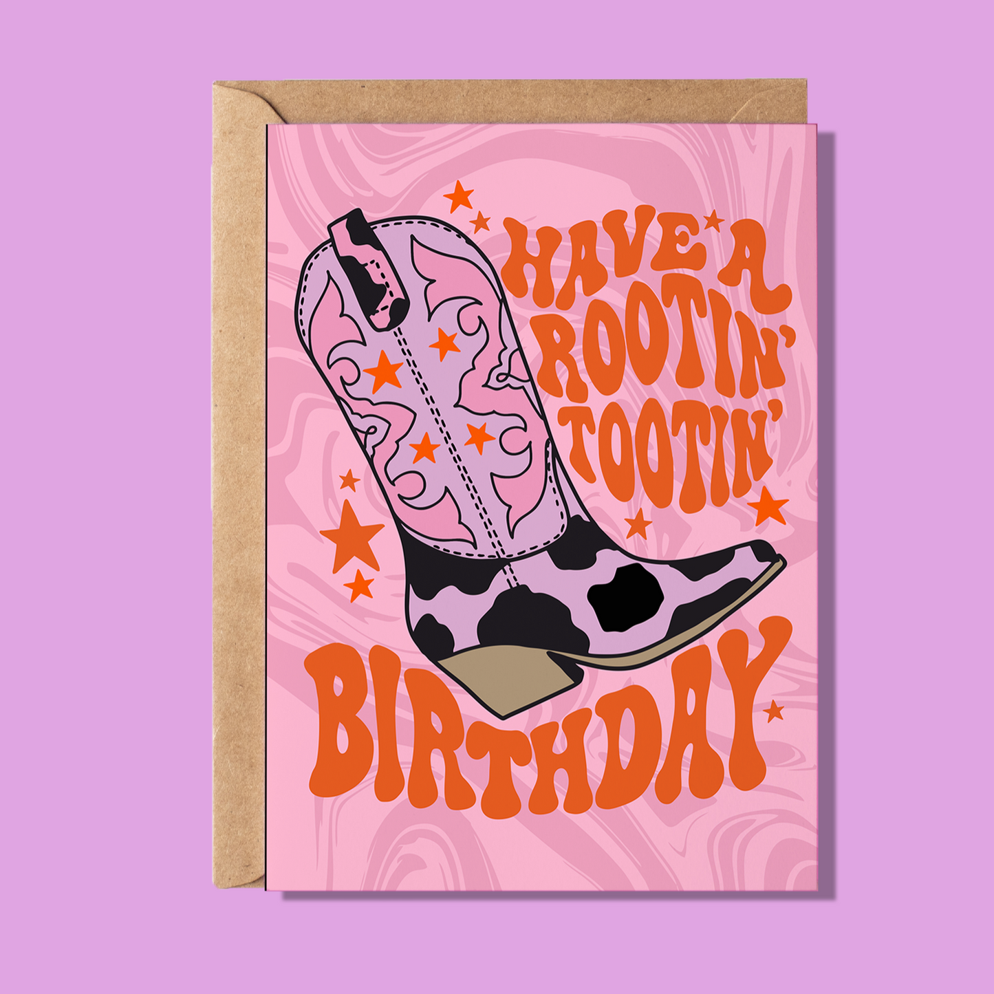 Rootin' Tootin' Cowboy Birthday Greeting Card