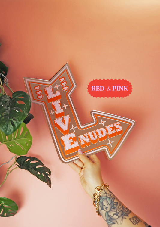 Live Nudes Retro Arrow Mirror