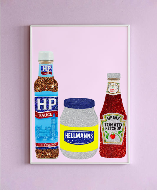 The Classic Sauce Trio Wall Print