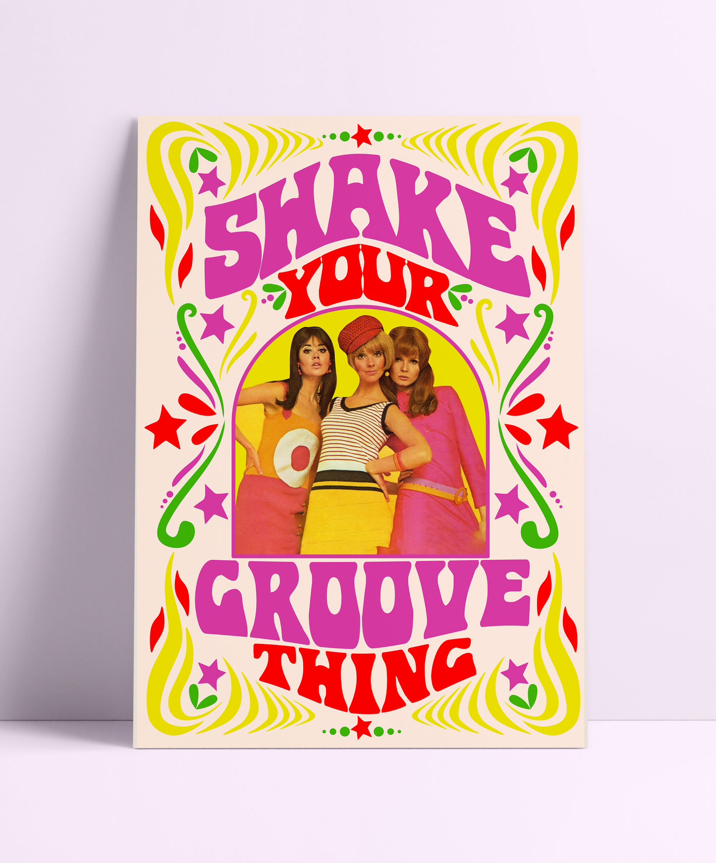 Shake Your Groove Thing Collage Wall Print