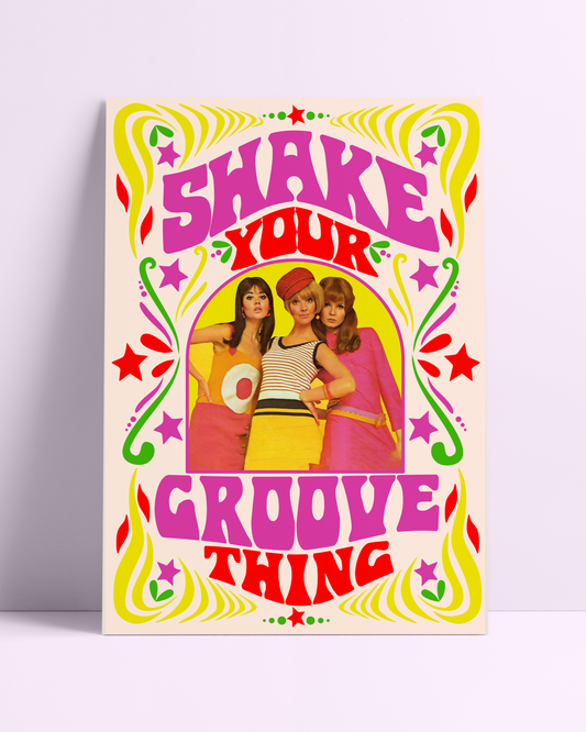 Sample Sale Print - A4 Shake your groove thing print