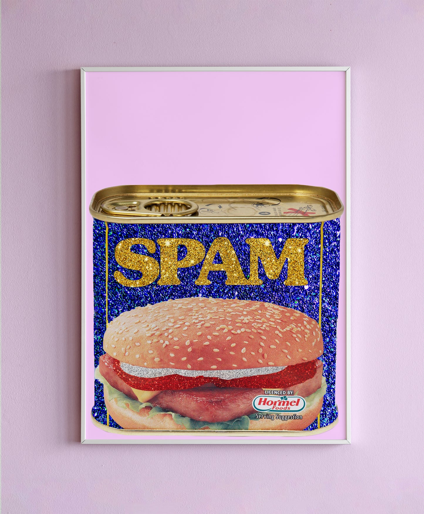 GLITTER SPAM Wall Print
