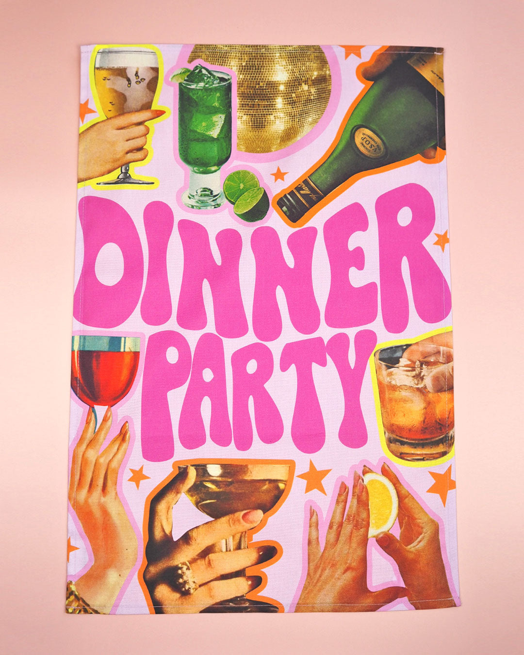 Cocktail Dinner Party Tea towel