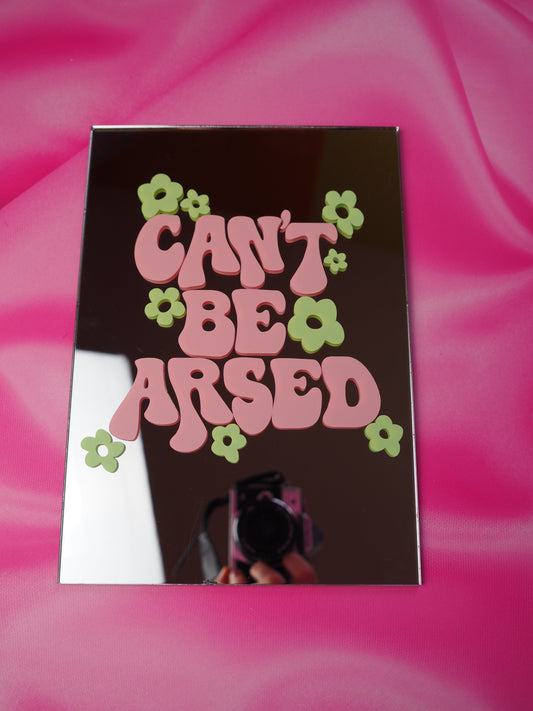 Sample Sale - A5 Rectangle Can't Be Arsed PINK