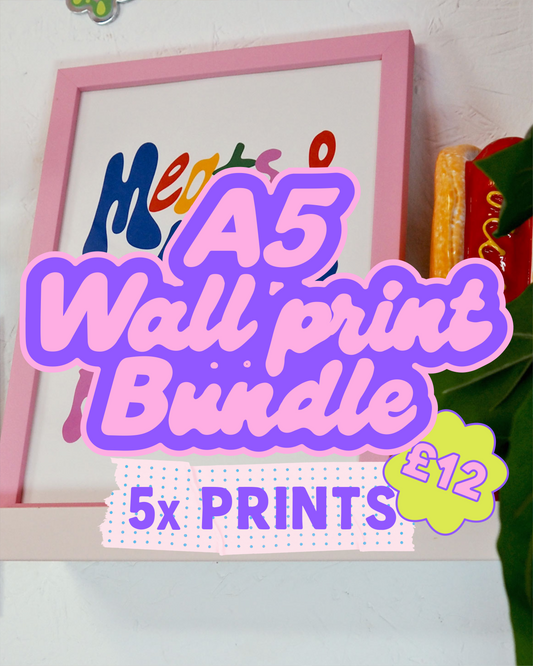 A5 Wall Print Bundle - Seconds Sale
