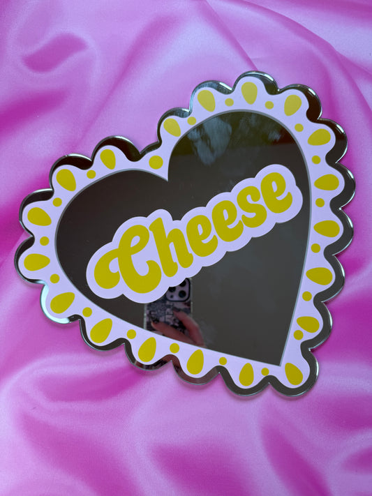 Sample Sale - Big Frilly Heart - Cheese Scripty Text