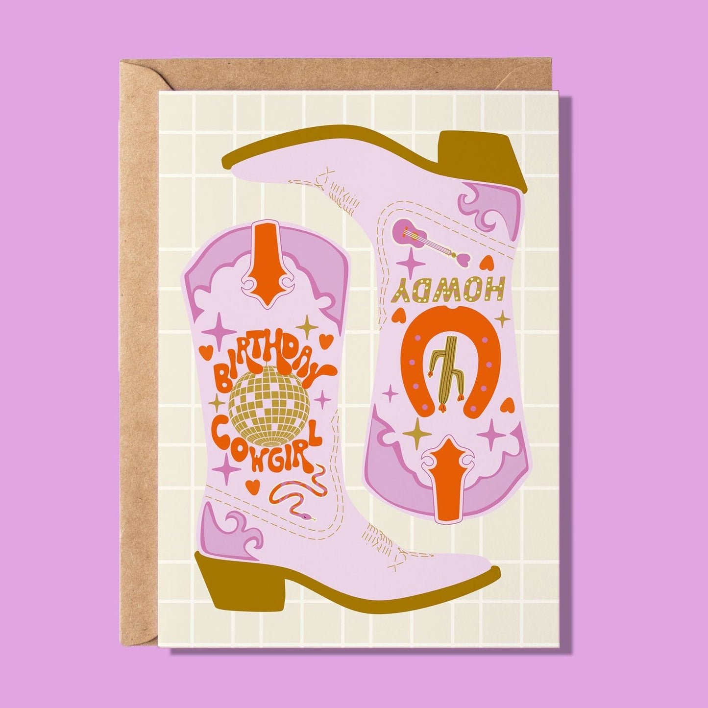 Howdy Birthday Cowgirl Greeting Card - WS