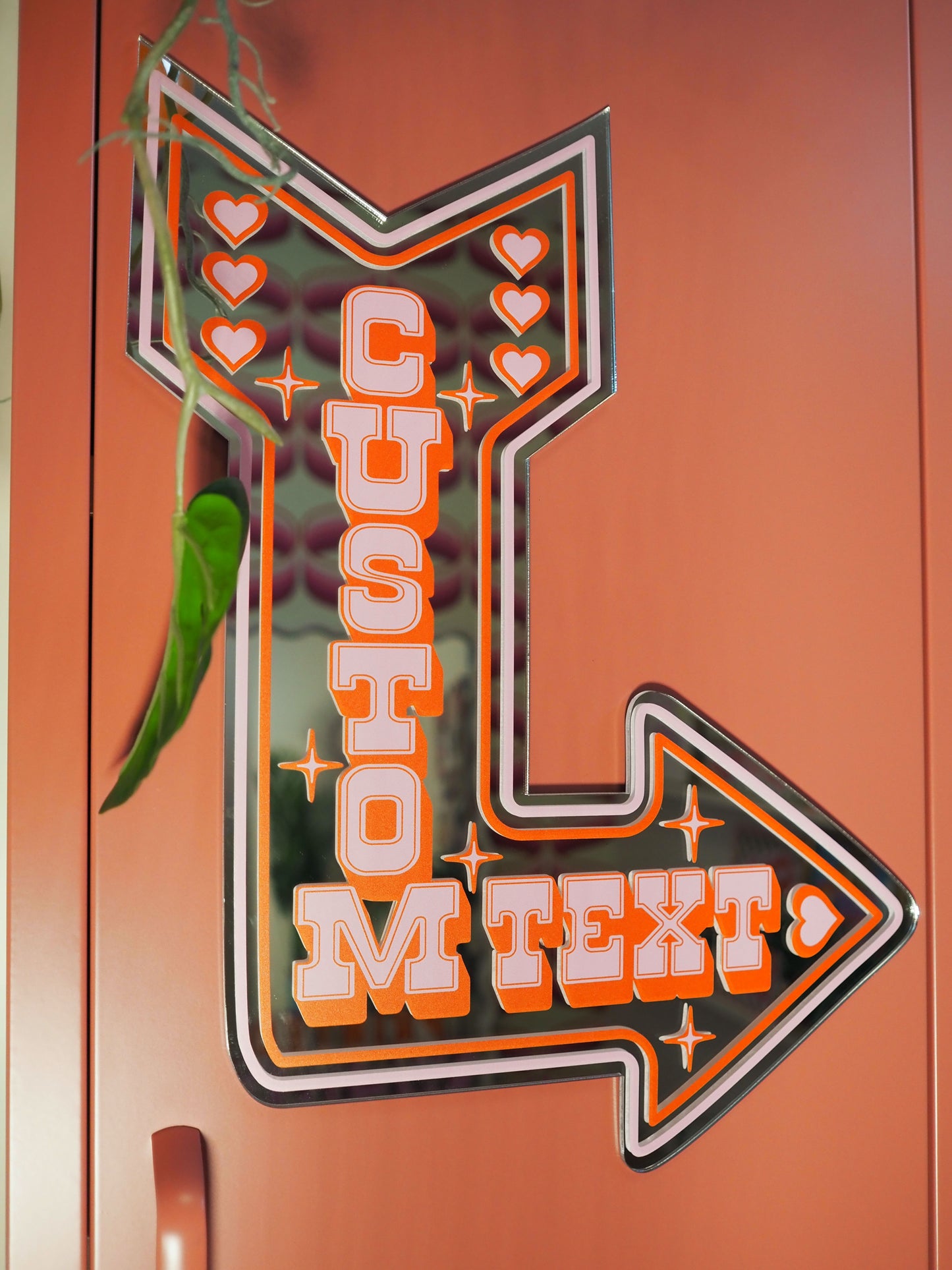Custom Vegas Arrow Mirror Sign