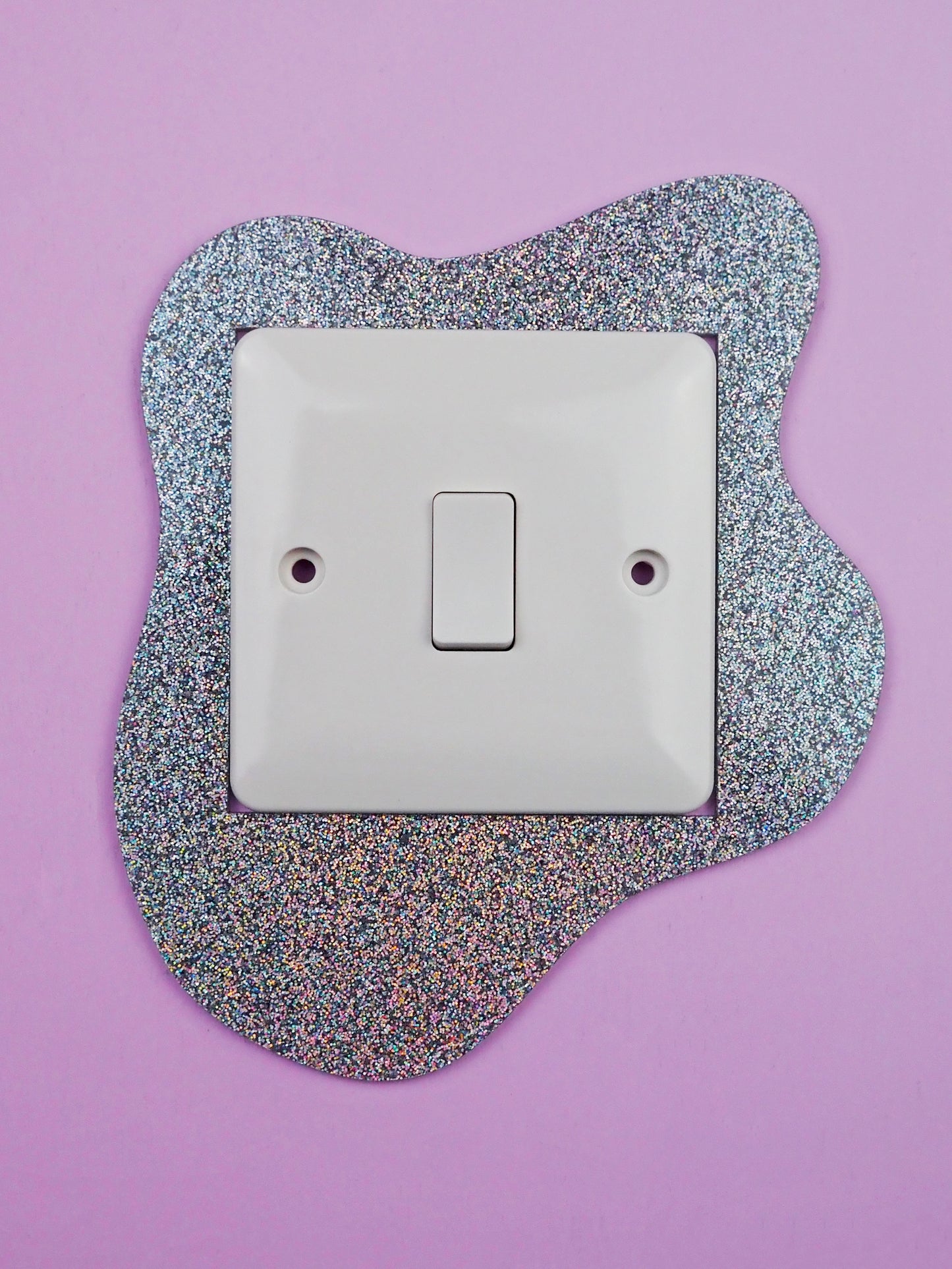 Holographic Glitter Light Switch Cover
