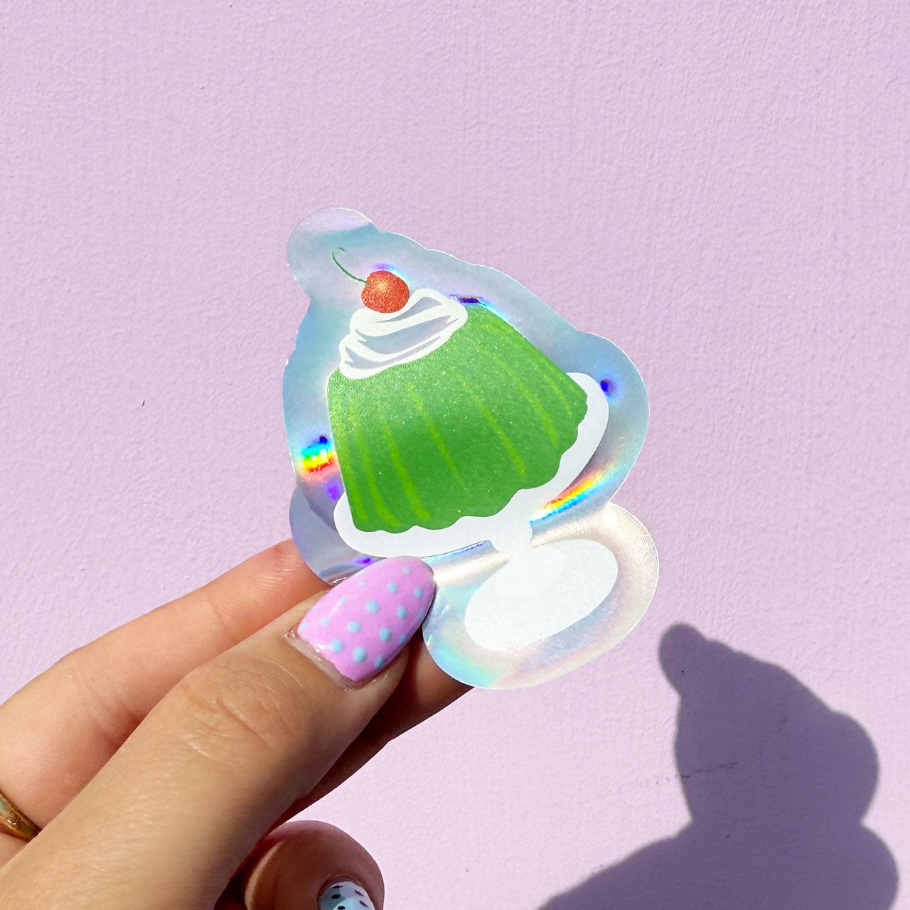 Jelly Dessert Holographic Sticker - WS