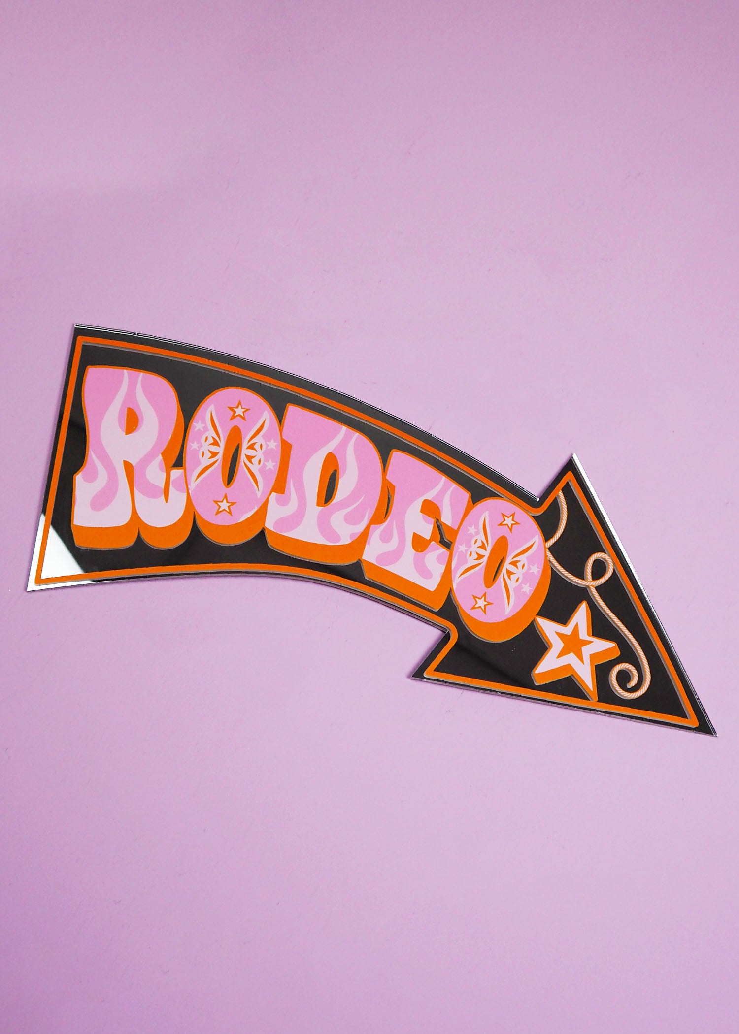 Mirror Sign Rodeo Rodeo Arrow Mirror – PrintedWeird