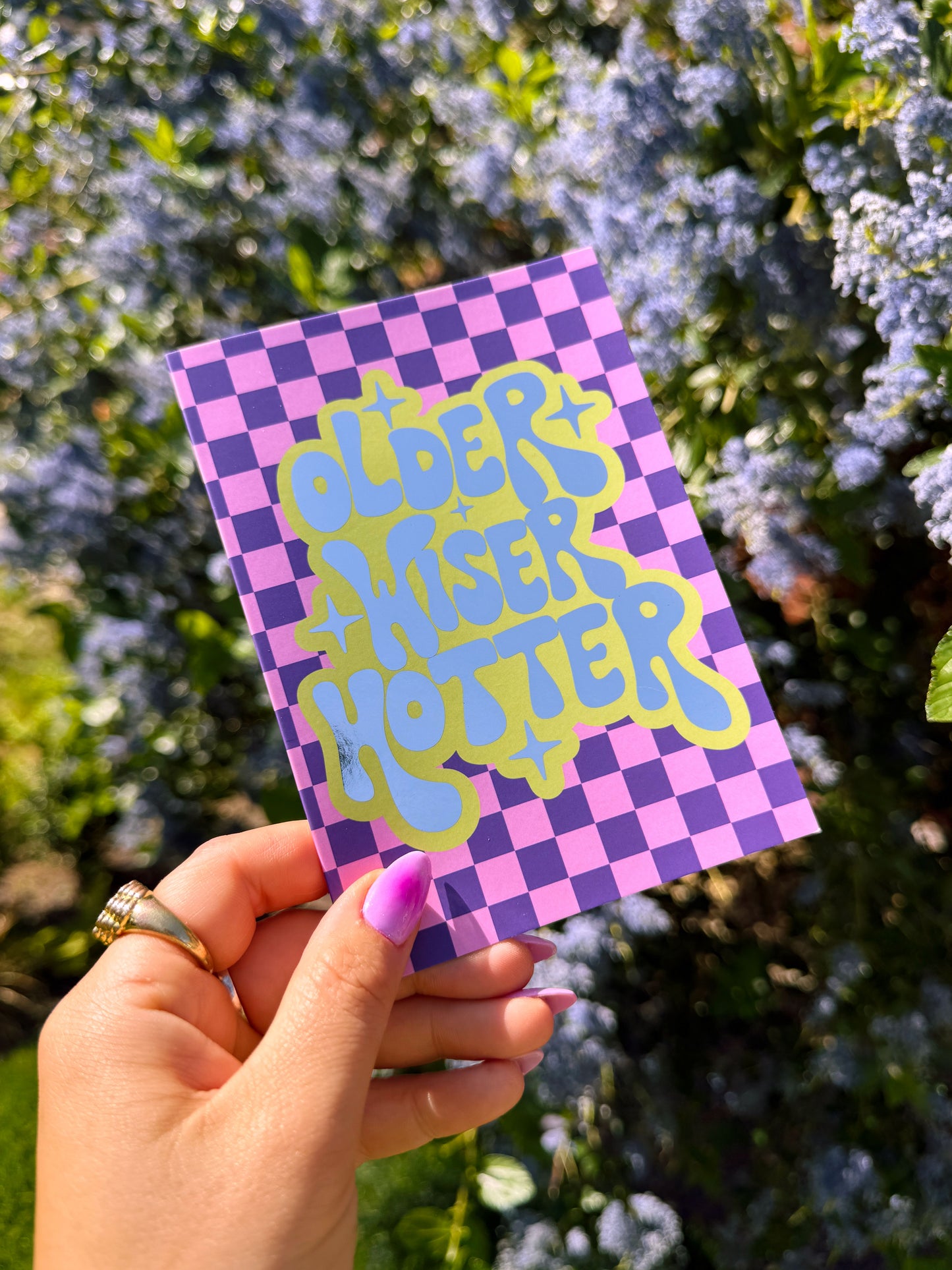 Older Wiser Hotter Foil Greeting Card WS