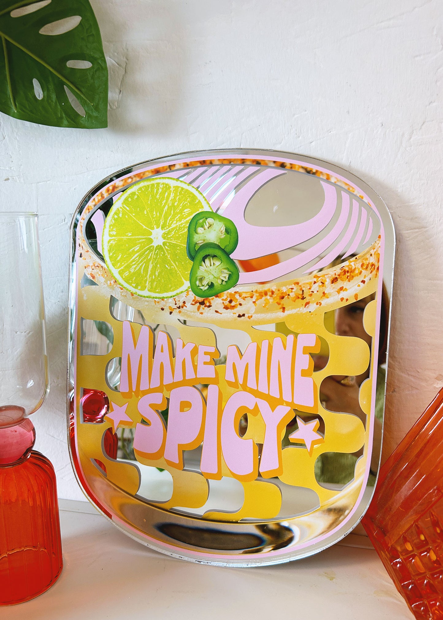 Make Mine Spicy Margarita Cocktail Mirror